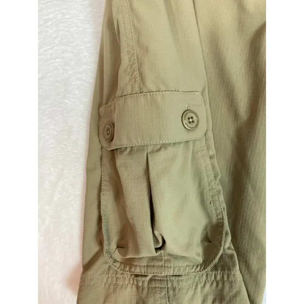 Under Armour Youth XL Khaki Nylon Hybrid Cargo Shorts Ripstop‎ Hiking Outdoor